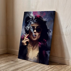 Fight Club Marla Wall Art, A Haunting Beauty: Marla&#39;s Iconic Portrait on Canvas, Marla Print Poster, Wall Decor Idea, Fight Club Poster