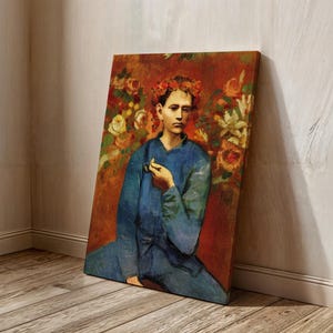 Boy with a Pipe Canvas Wall Art, Pablo Picasso Ready to Hang Canvas, Boy with a Pipe Print Poster, Post-Impressionism Art, Gift Wall Decor