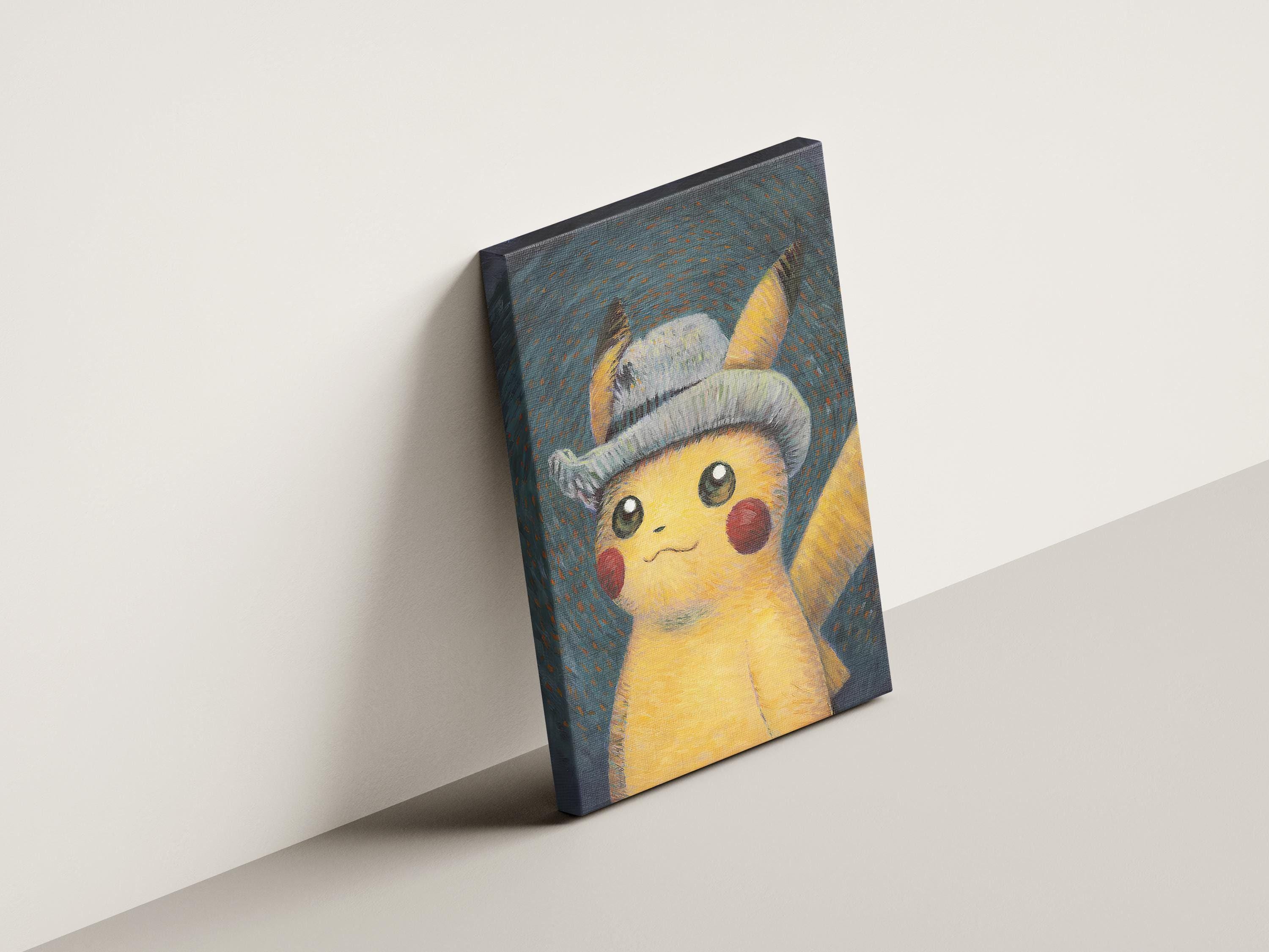 Pikachu Van Gogh Wall Art, Van Gogh Portrait Style Pikachu Poster ...