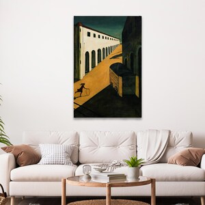 Mystery and Melancholy of a Street Print, Giorgio de Chirico Painting, Fine Art Print, Museum Quality Art, Modern Wall Decor Idea image 3