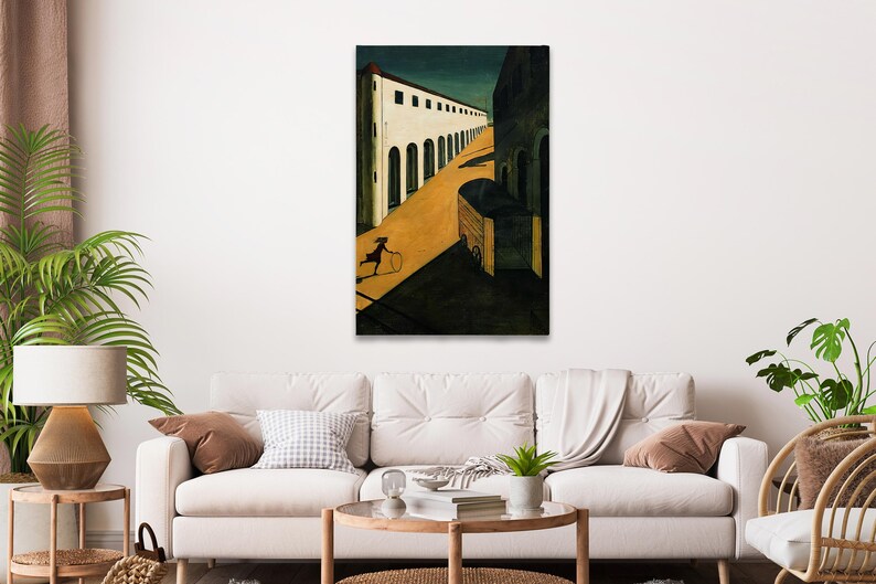 Mystery and Melancholy of a Street Print, Giorgio de Chirico Painting, Fine Art Print, Museum Quality Art, Modern Wall Decor Idea image 3