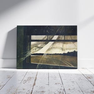 Wind from the Sea by Andrew Wyeth, Wind from the Sea Poster, The Wind Blows the Thin and Tattered Curtains Into the Room, Sedative Art Print