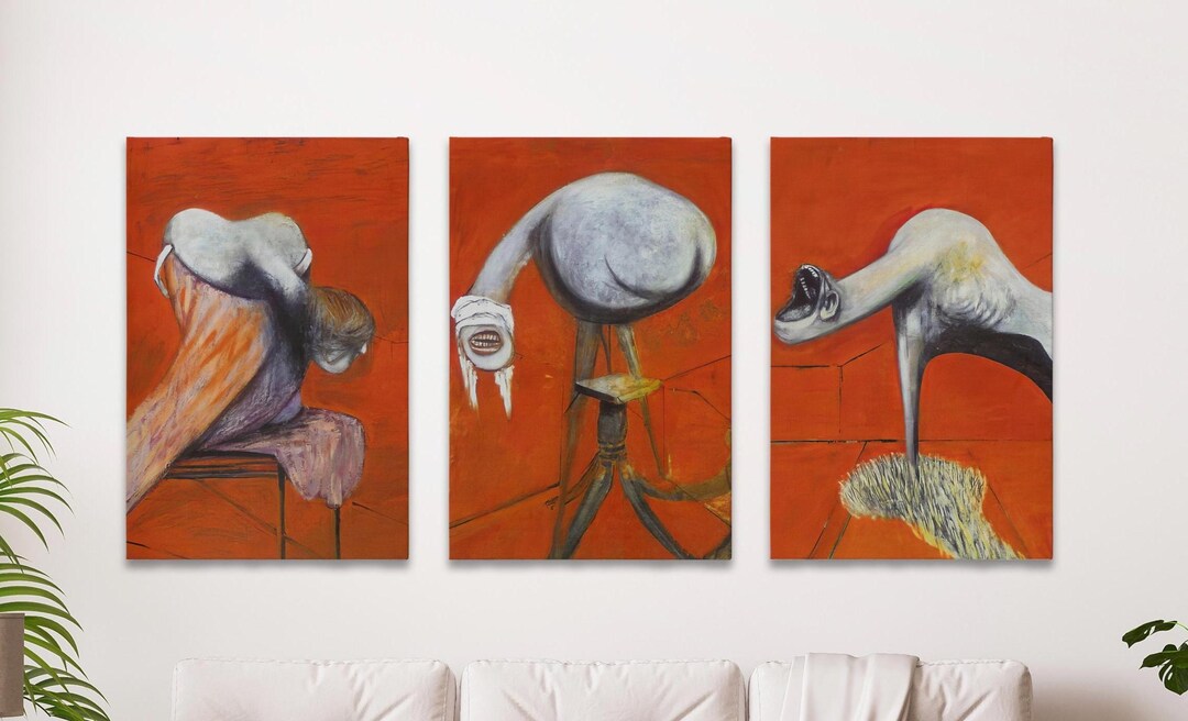 Three Studies for Figures at the Base of a Crucifixion, 3 Set of