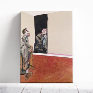 Portrait of George Dyer in a Mirror, Francis Bacon Paint Print, Contemporary Artwork Poster, Vertical Wall Decor Idea, Fine Art Print