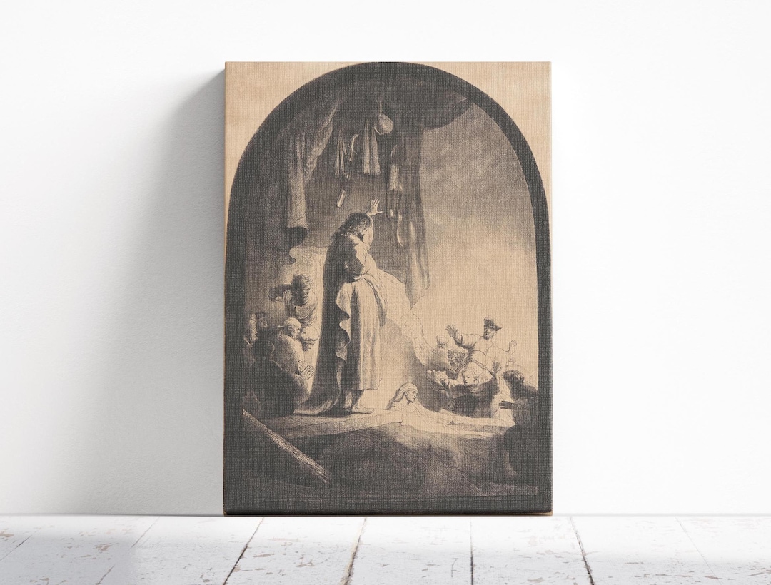 The Raising of Lazarus Print, Rembrandt Van Rijn Artwork the Raising of ...