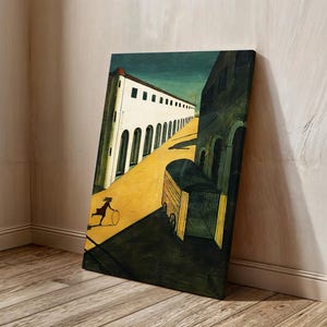 Mystery and Melancholy of a Street Print, Giorgio de Chirico Painting, Fine Art Print, Museum Quality Art, Modern Wall Decor Idea image 2
