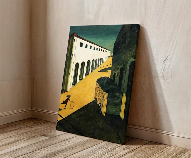 Mystery and Melancholy of a Street Print, Giorgio de Chirico Painting, Fine Art Print, Museum Quality Art, Modern Wall Decor Idea image 2