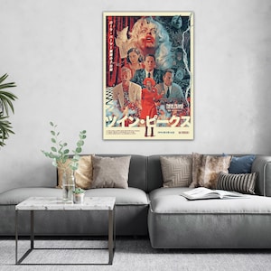 Twin Peaks Fire Walk with Me Movie Poster, Twin Peaks Canvas Wall Art, Special Poster for Cinephiles, David Lynch&#39;s Twin Peaks on Canvas