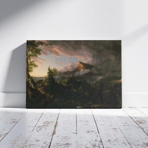 The Savage State by Thomas Cole Wall Art, The Course of Empire Series on Canvas, Classic American Art, Home Decor Idea, Gift Wall Art