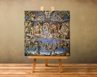 ミケランジェロ アートパズル：最後の審判の場面 - 高品質チップボード