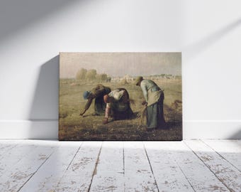 ヴィンテージ・ミレー『落穂拾い』リトグラフ、フランス写実主義美術