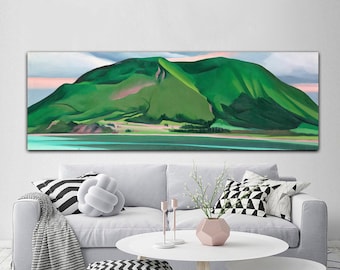 Green Mountains by Georgia O'Keeffe, Stunning Art Print for Nature Lovers, Wall Art for Fans of Georgia O'Keeffe, Green Mountains Poster
