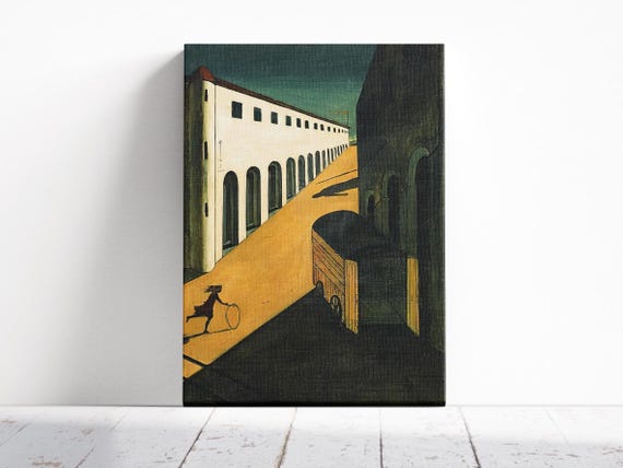 Mystery and Melancholy of a Street Print, Giorgio de Chirico Painting, Fine Art Print, Museum Quality Art, Modern Wall Decor Idea