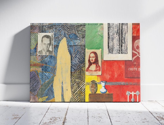 Jasper Johns Racing Thoughts, 1983 Canvas Wall Art, Jasper Johns