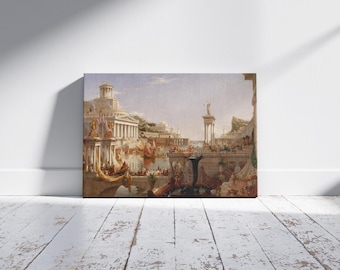 The Consummation of Empire by Thomas Cole Wall Art, The Course of Empire Series on Canvas, Ancient Rome Ready to Hang Canvas, Gift Wall Art