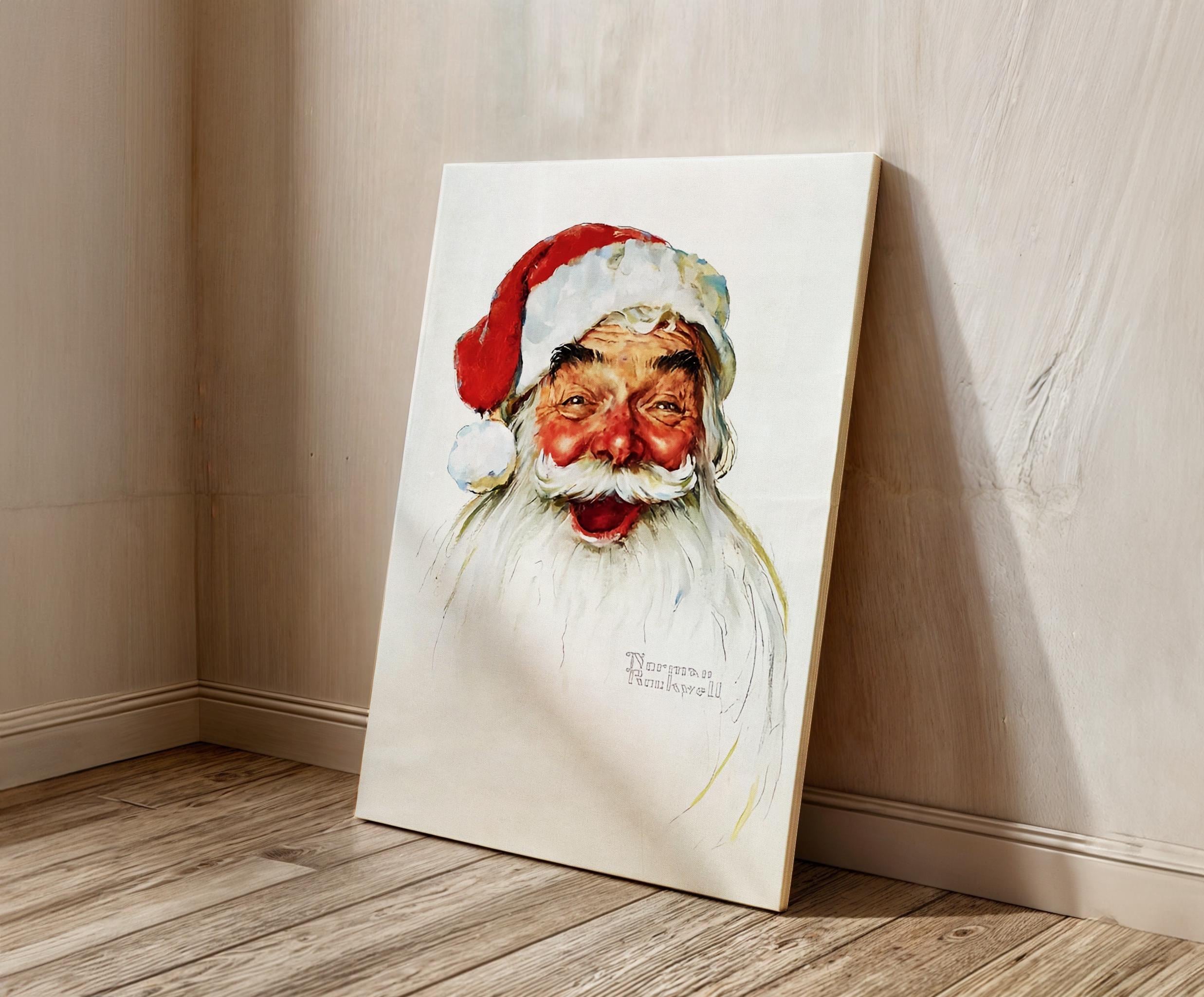 Norman Rockwell Santa - Etsy