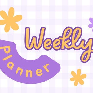weekly planner, adatto per agende digitali e cartacee