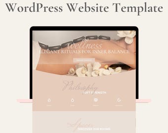 WordPress Theme - Kadence Website Template - Customizable Spa, Wellness, Relaxation Website - Booking Page
