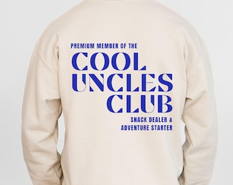 Cool Uncles Club Sweatshirt, Geschenkidee Für Onkel, Oversized Sweater, Geschenk Für Patenonkel, Werdender Onkel, Babyankündigung, Nichte