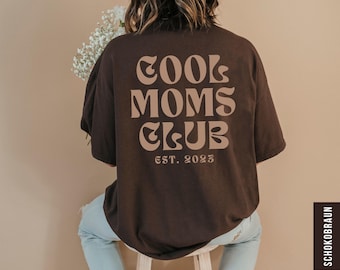 Personalisiertes Cool Moms Club Shirt, Muttertagsgeschenk für Mama, Geschenk zum Muttertag, Neue Mutter T-Shirt, Beste Mama Statement Piece