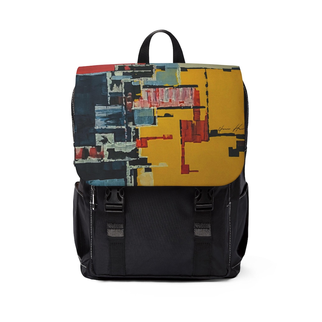 Abstract Art Shoulder Backpack, Modern Stylish Bag for Students ...