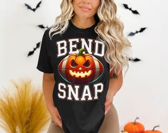 Funny Halloween Football Design: Bend and Snap PNG SVG (Digital Download