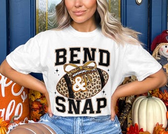 Funny Bend and Snap Football PNG: Game Day Sublimation Design (Digital Download