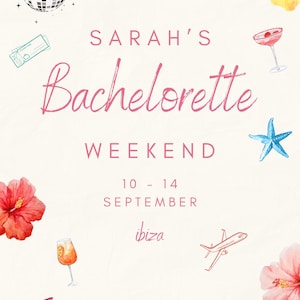 Digital Hen Do Invitation – Editable