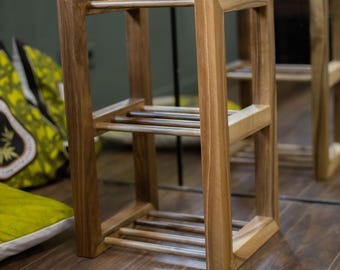 Zapatero vertical de madera, organizador estrecho para entrada, estilo rústico