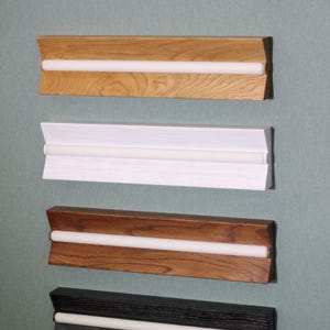 Linear LED wall sconce, modern wooden wall lamp, wall lighting for bedroom or entryway, decorative mood light, housewarming gift