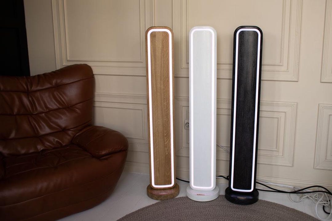 Wooden RGB LED Floor Lamp, Modern Smart Accent Lighting - Etsy