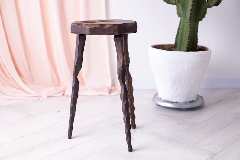 Tall Plant Stand Pedestal, Tripod Plant Stand, Indoor Plant Display