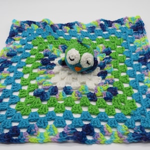 Crocheted Lovey - Baby Security Blanket and Toy
