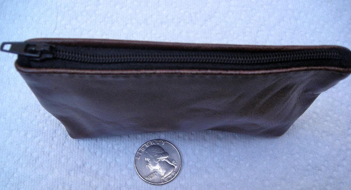 Men's or Women's Small Brown Leather Pouch - Etsy