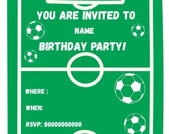 Football Party Invite