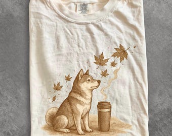 Vintage Coffee Dog 90s Graphic T-Shirt, Coffee First Leash Later Retro Puppy Tee, Comfort Colors® Unisex Shirt