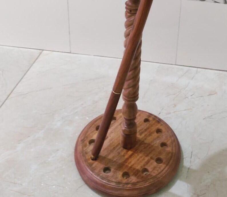 Wooden Designer Walking Canes Stand | Entryway Stick Holder | Umbrella ...
