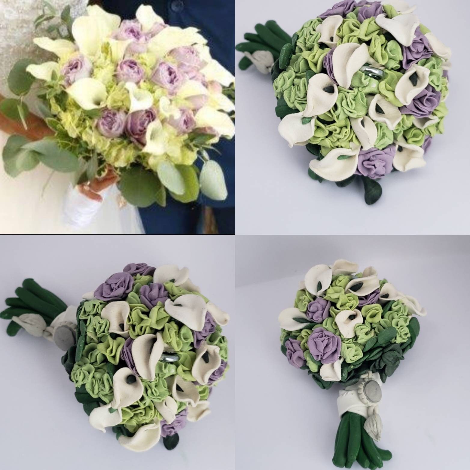 Wedding Bouquet Replica-Miniature Ornament/Statue-Wedding/Anniversary Gift