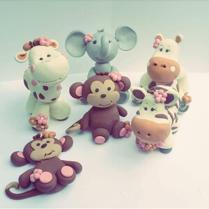 Baby Jungle Animals Christmas Ornament Baby Animals Christmas Ornament Baby First Christmas Lion Giraffe Elephant Hippo Tiger Zebra Monkey