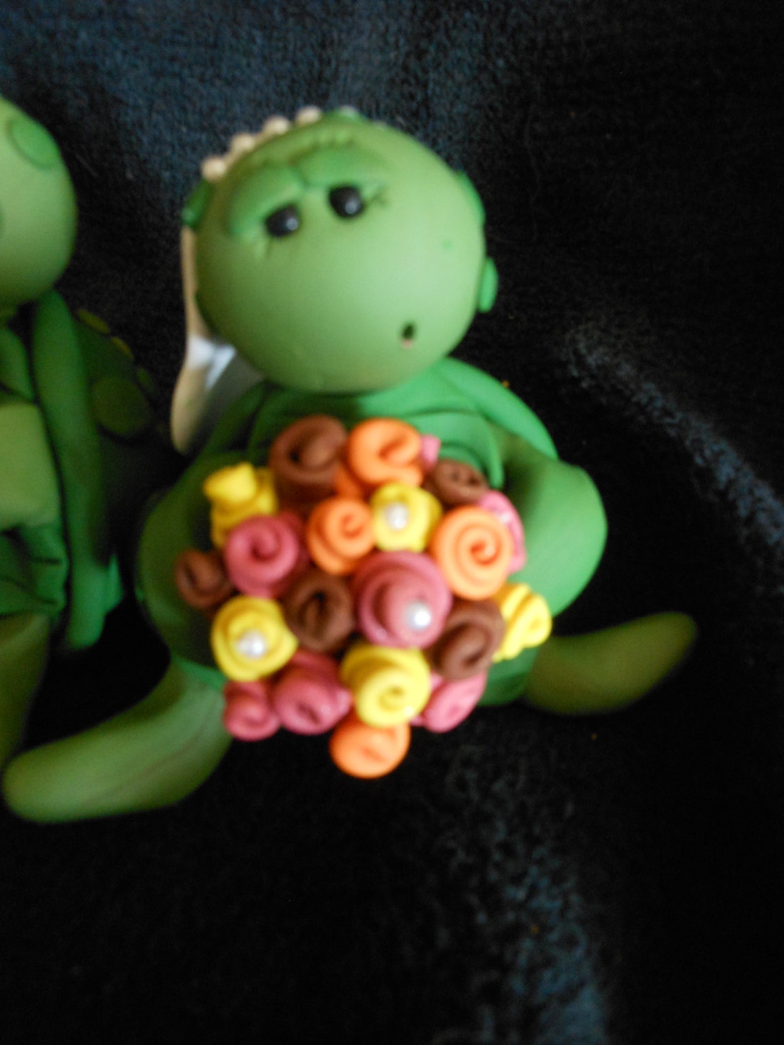 Married Turtle Turtle Cake Topper Turtle Wedding Turtle Bride and Groom Turtles in ...