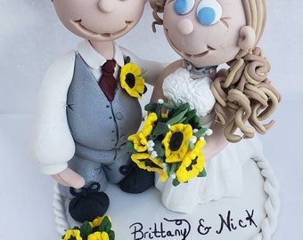 Cake Topper Custom Wedding, Bride and Groom Cake Toppers, Personalized Cake topper, Unique Wedding Gift, Cake decoration, wedding caricature