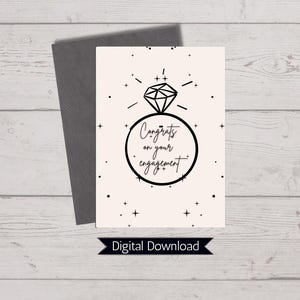 Carte de fiançailles de félicitations snarky – édition fiancé douteux