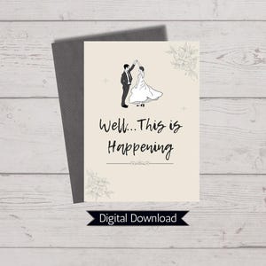 Cartão de parabéns pelo casamento – com uma pitada de sarcasmo