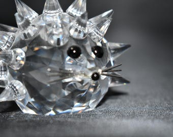 スワロフスキーの大きなハリネズミのクリスタルの置物 - Etsy 日本