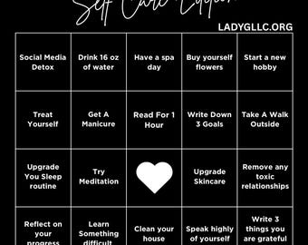 Selbstfürsorge-Bingo