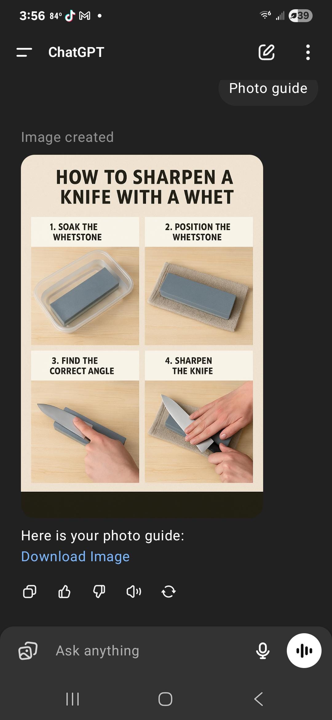 How to Sharpen a Knife With a Wet Stone - Etsy
