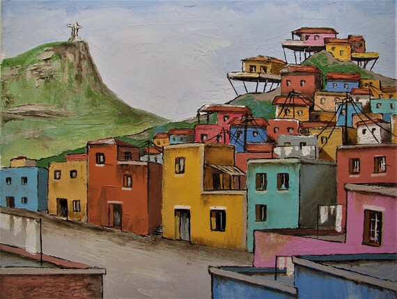 Favela Street Colors Rio De Janeiro Brazil Corcovado South Etsy Favela Street Colors Rio De Janeiro Brazil Corcovado South Etsy