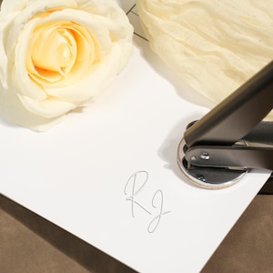 Custom Wedding Embosser Stamp, Personalized Monogram Embosser, Custom Initials Embossing Seal, Invitation Embosser Stamp, Napkin Embosser