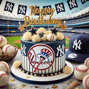Biglietto di auguri di buon compleanno per i tifosi dei New York Yankees