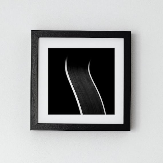 Black and White Acoustic Guitar IV Photograph (Fine Art Music Print)